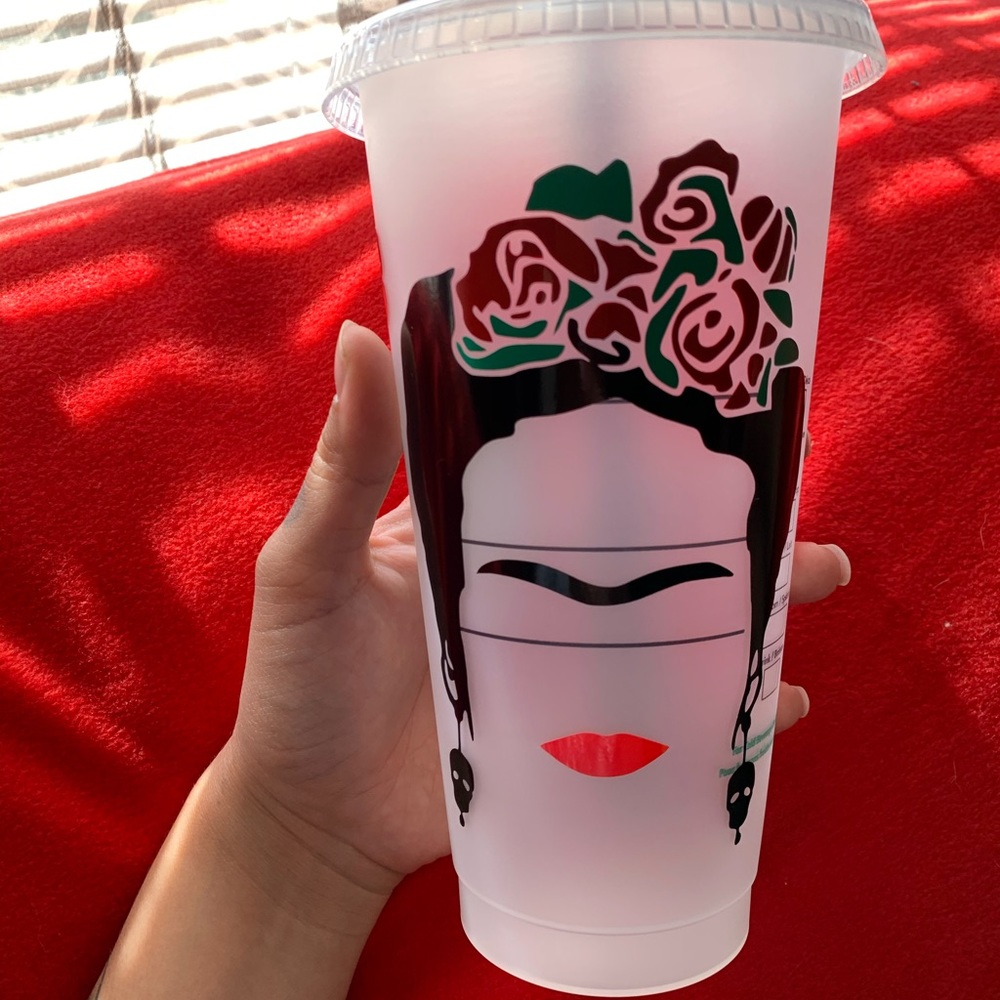 Custom Starbucks Frida Kahlo Cup